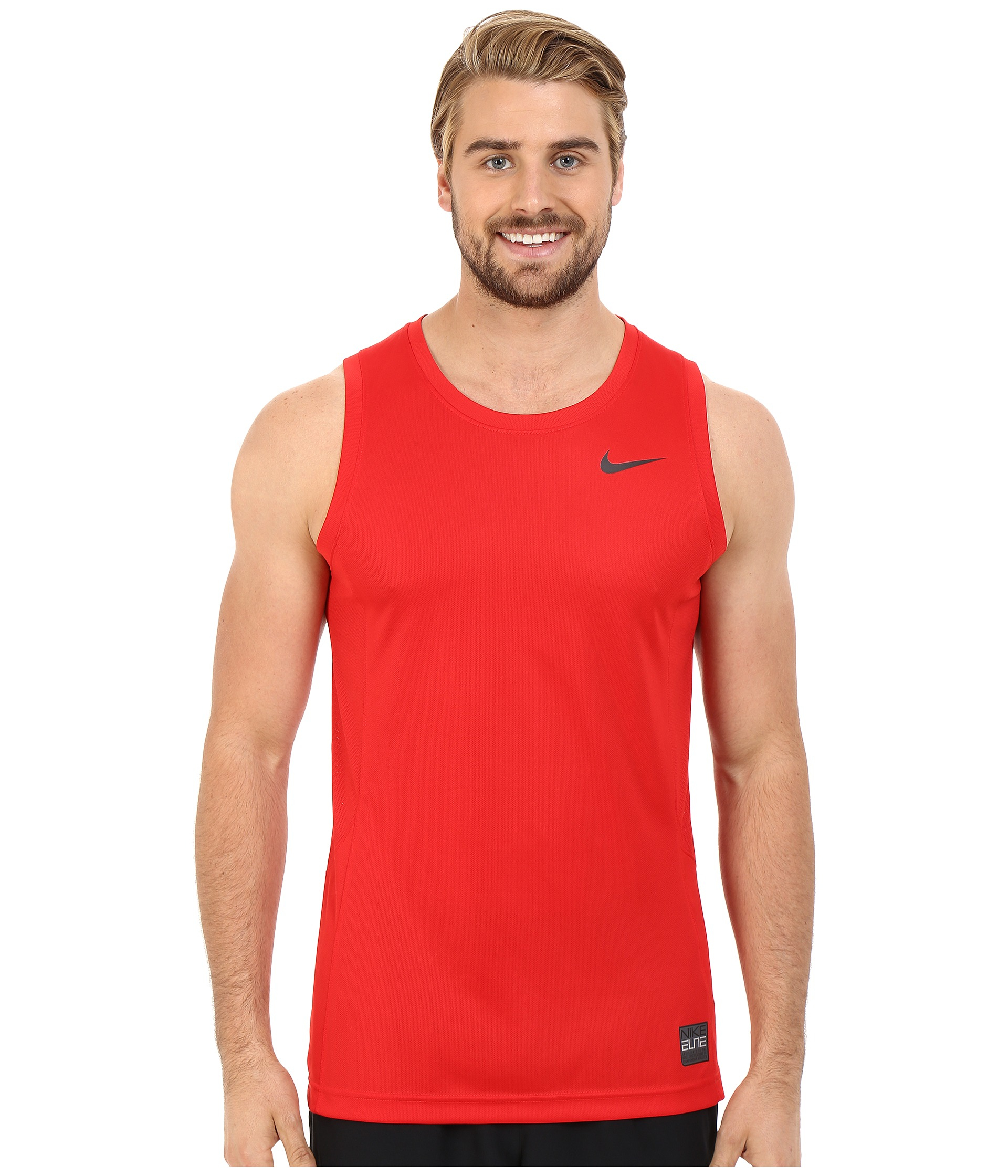 Nike Synthetic Elite Hybrid Tank Top in University Red/University Red/un (Red) for Men - Lyst